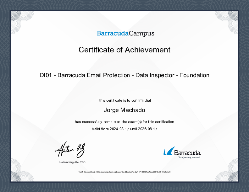 Certification