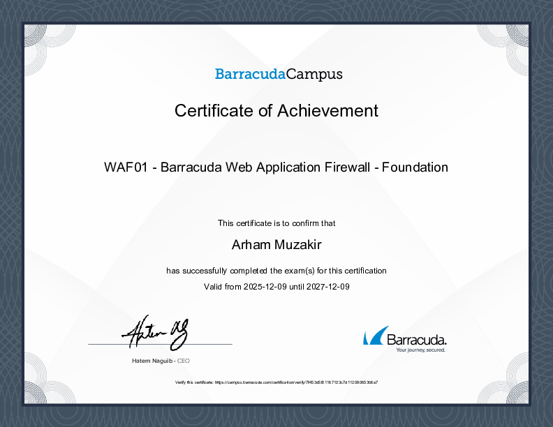 Certification